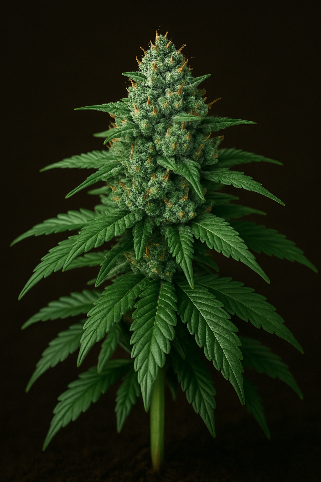 Cannabis cola - cluster of buds at the top