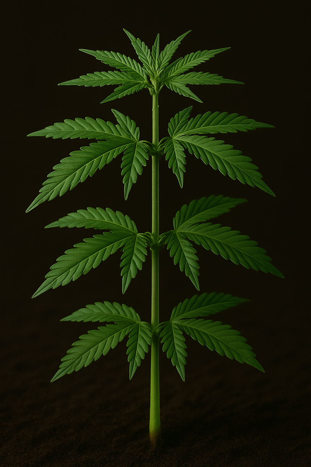 Cannabis fan leaves