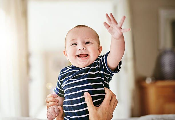Baby saying hello